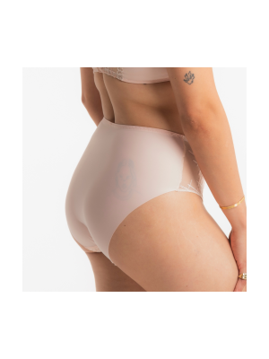 Culotte haute tweegy nude rose Louisa Bracq