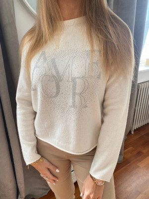 Pull écru amore Rabe