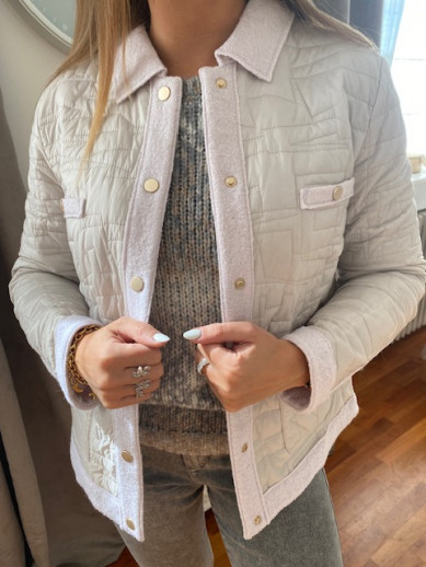 Veste matelassée beige Lebek