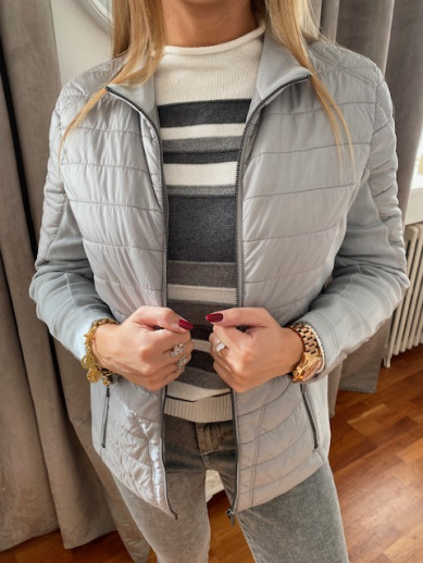 Veste matelassée gris clair Lebek