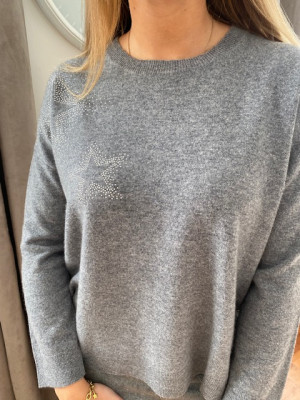 Pull gris anthracite Maud et sacha