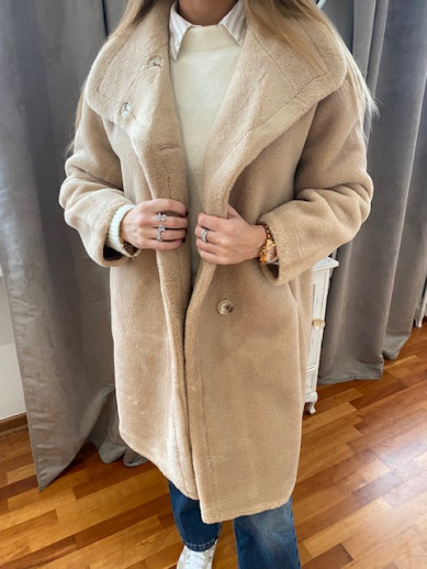 Veste cilou camel Rino Pelle