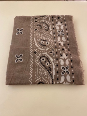 echarpe bandana taupe