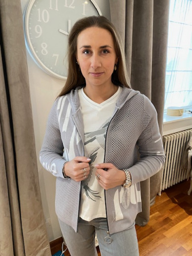 Gilet zippé avec capuche Barbara Lebek