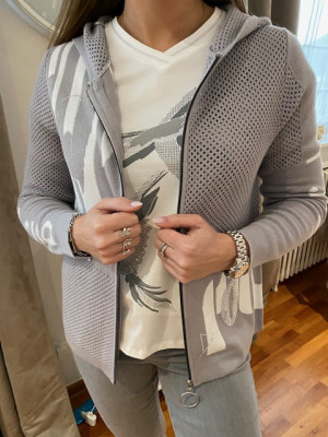 Gilet zippé avec capuche Barbara Lebek