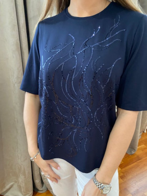 T.shirt marine Lebek