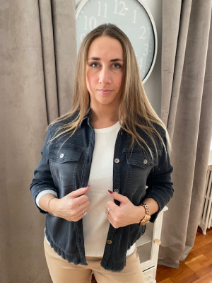 Veste jean's noir Rabe