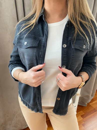 Veste jean's noir Rabe