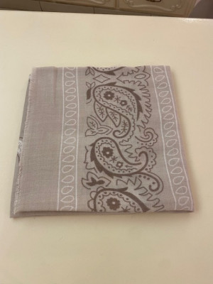 Echarpe bandana beige