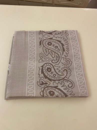 Echarpe bandana beige