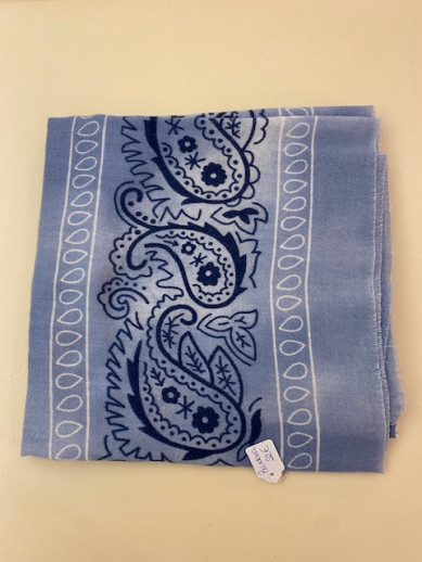 Echarpe bandana bleue jean's