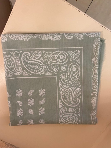 Echarpe bandana verte