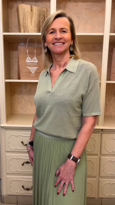 Polo vert jade Tuzzy