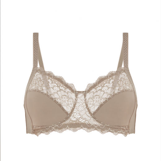 Soutien gorge sans armature caresse café latté Simone pérèle