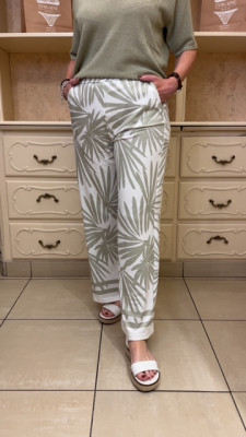 Pantalon fluide élastiqué taille tuzzy