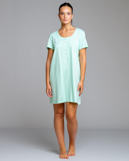 Chemise de nuit vert clair Egatex