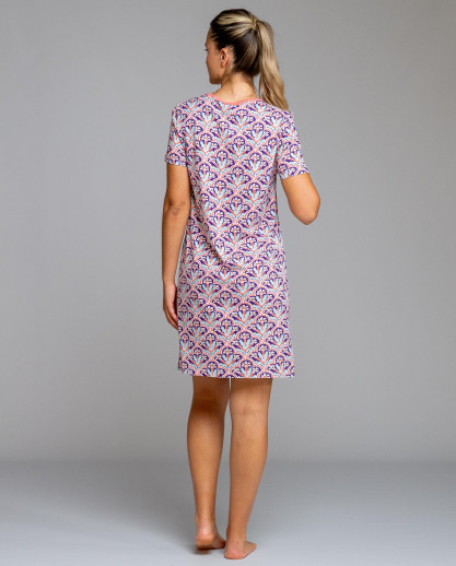 Chemise de nuit imprimé corail Egatex