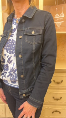 Veste en jean's marine Barbara Lebek