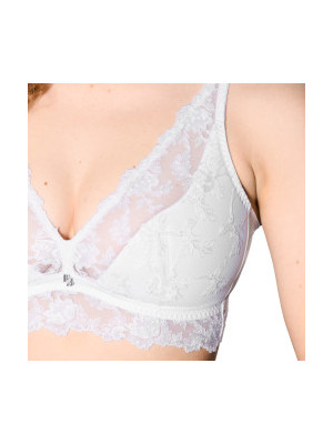 Soutien gorge sans armature demi mousse Joy blanc Louisa Bracq