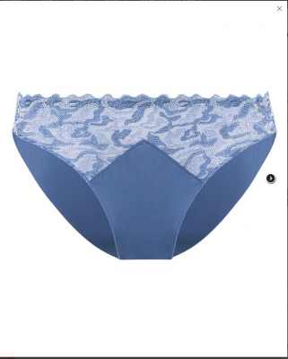 Slip electric waves bleu jean Louisa Bracq