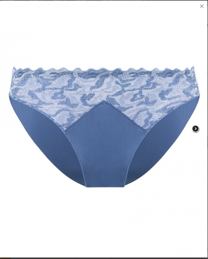 Slip electric waves bleu jean Louisa Bracq