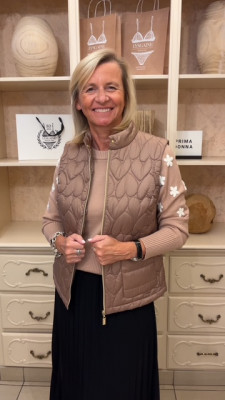 Gilet sans manche camel