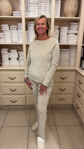 Pyjama d' interieur beige nadia Aruelle