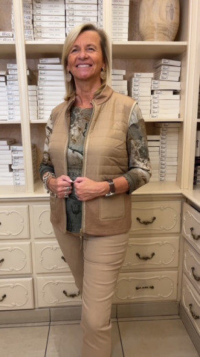 Gilet sans manche camel Rabe