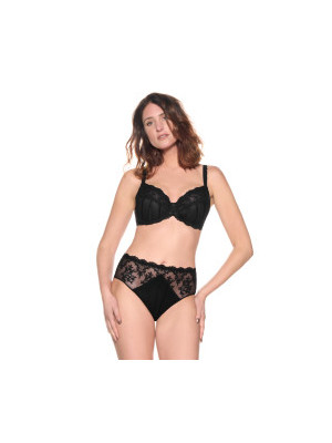 Culotte haute victoria noir Louisa Bracq