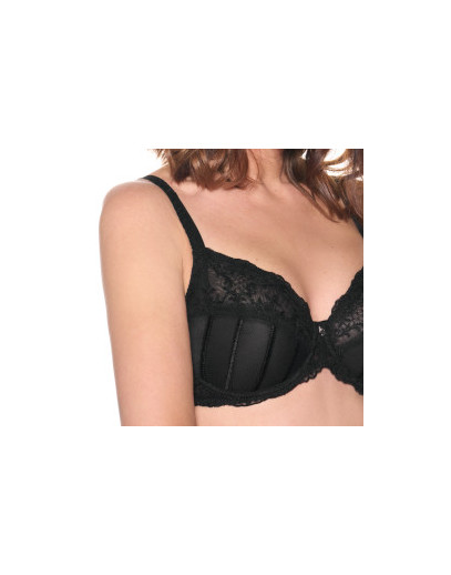 Soutien gorge emboitant victoria noir Louisa Bracq